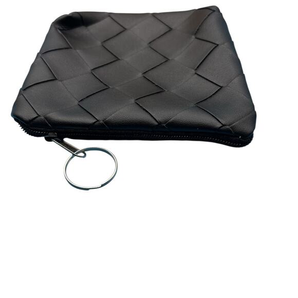 Black Quilted Women's Coin Purse - Picture 3 of 3